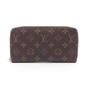 Louis Vuitton Brown Monogram Zippy Fuchsia Canvas Wallet Pink